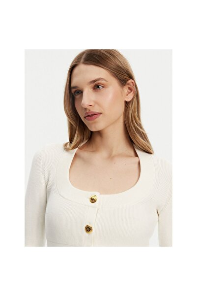 Elisabetta Franchi Cardigan de damă MK53S51E2 Crem
