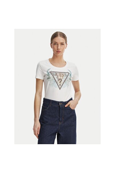 Guess Tricou de damă W6GI12K3027 Alb