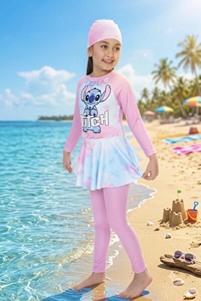 DeKuBaby Cute Character Patterned, Skirt Detailed, Long Leggings, Boneli Girl...