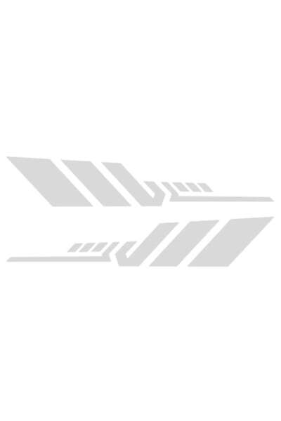 Oracal Set of 2 decorative car side stickers, silver, 30cm