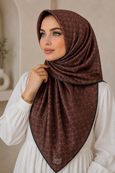 İmajButik Burgundy Levidor Crystal Scarf