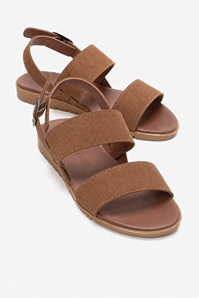 CCWAY AYAKKABI Buckle-Strapped Double-Strapped Women's Sandals Taba