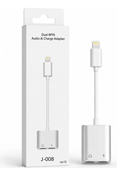 Story iPhone Lightning Kulaklık ve Şarj Dönüştürücü Adaptör Çift Girişli