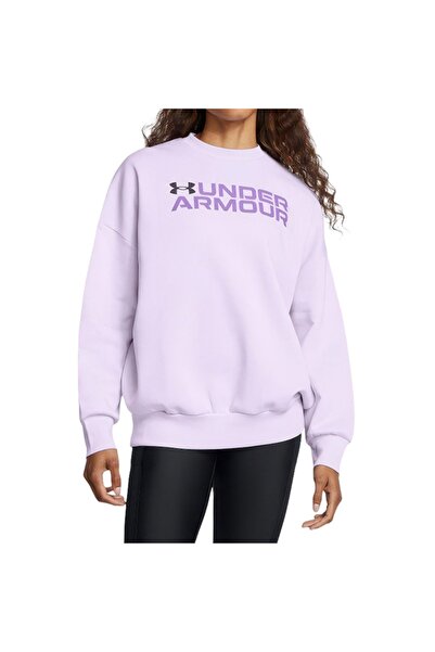 Under Armour RIVAL ΦΛΙΣ ΣΤΡΟΓΓΥΛΟΚΟΥΜΠΩΤΟ ΜΠΛΟΥΖΑΚΙ ΜΕ ΣΤΙΧΟΠΡΕΠΕΙΑ 1386513-5...