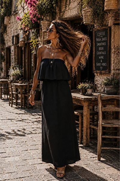 NA ADDESIGN Soléa Breeze Strapless Ayrobin Maxi Dress