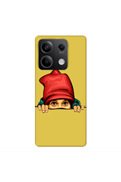 Other Xiaomi Redmi Note 13Pro 5G Hidden Girl Yellow Colored Silicone TPU Θήκη