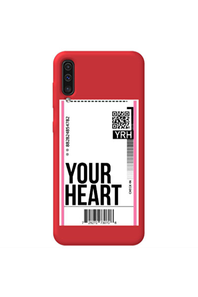 Other Samsung A70 Your Heart YRH Red Colored Silicone TPU Θήκη