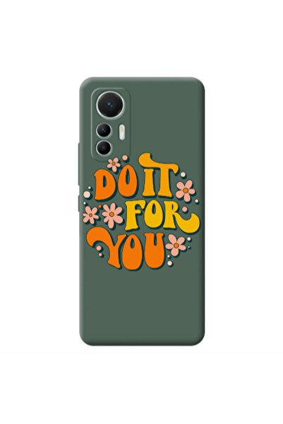 Other Xiaomi Mi 12 Lite Do it For You Dark Green Colored Silicone TPU Θήκη