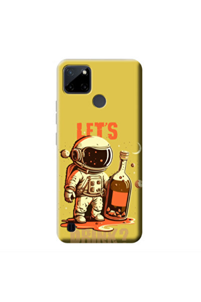 Other Realme C25Y Lets drink Yellow Colored Silicone TPU Θήκη