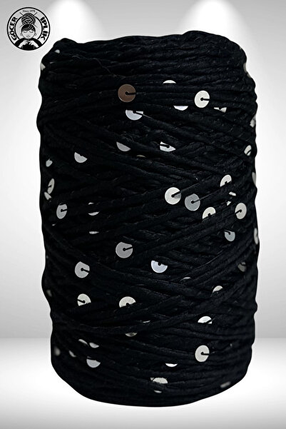 Göçer İplik Since Sequin Raffia 6mm Sequins Premium 200 Meter Yarn Raffia Yar...