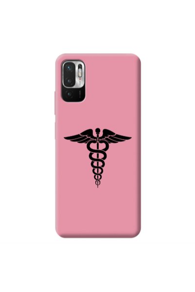 Other Xiaomi Redmi Note 10 Pro 5G Medical Spa Pink Colored Silicone TPU Θήκη