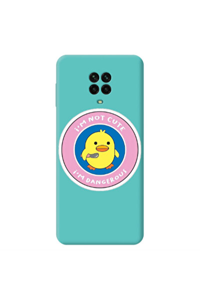 Other Xiaomi Redmi Note 9 Pro I m dangerus Turquoise Colored Silicone TPU Θήκη