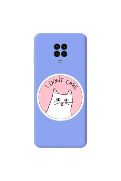 Other Xiaomi Redmi Note 9 Pro I dont Care Light Purple Colored Silicone TPU Θήκη