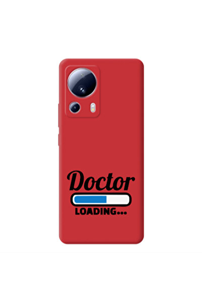 Other Xiaomi Mi 13 Lite Doctor Loading Red Colored Silicone TPU Θήκη