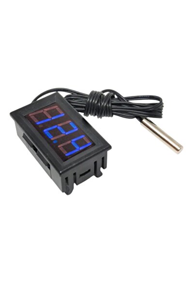 OEM Termometru Digital LED cu Sonda, -50°C +110°C, 5-12V, Rosu / Verde / Alba...