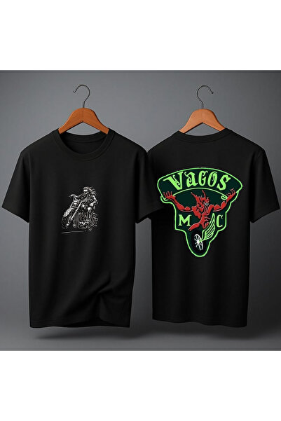 MAGORS Oversize Black Biker Club Back Printed Premium Unisex T-Shirt