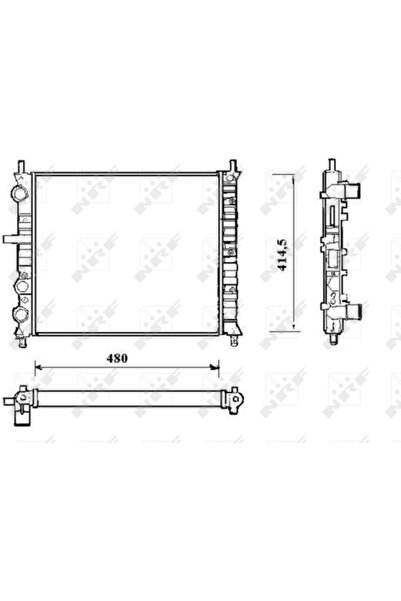 NRF Radiator Racire Motor FIAT MULTIPLA