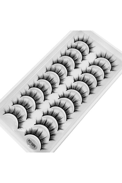Choice1 10pairs MR-04 New 10 Pairs 3D Faux Mink Lashes Natural Long Soft Shor...