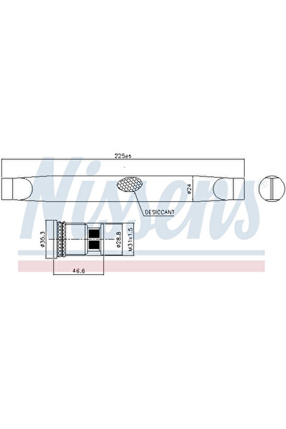 Nissens Uscator Aer Conditionat CHEVROLET AVEO/COBALT/TRAX OPEL MOKKA 10 VAUX...