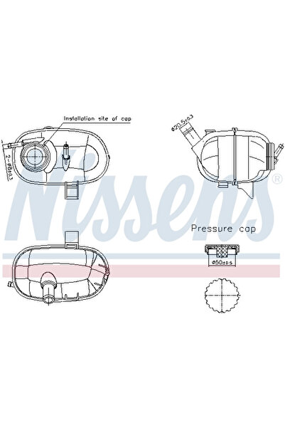 Nissens Vas de Expansiune Racire OPEL CORSA C/TIGRA TwinTop VAUXHALL CORSA Mk...