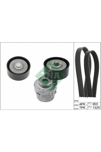 FAG Set Curea Accesorii cu Caneluri (cu Role) Iveco Daily Iii Daily Iv Daily ...