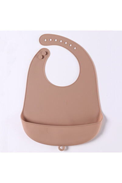 Choice1 One Size light brown 1/2pcs Food Grade Silicone Baby Eating Bibs Easy...