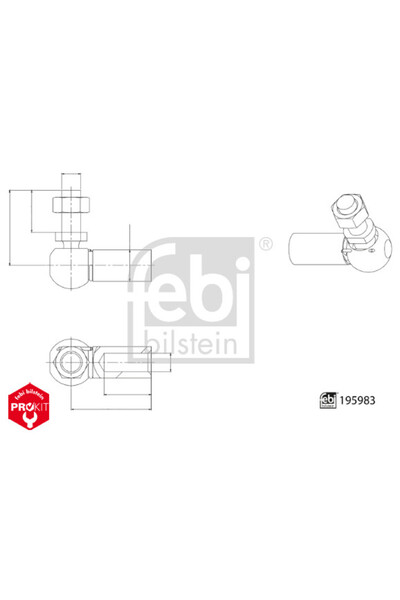 FEBI BILSTEIN Cap de Bara la Bara, Maneta Schimbator Viteze (m6) Man Cla E200...