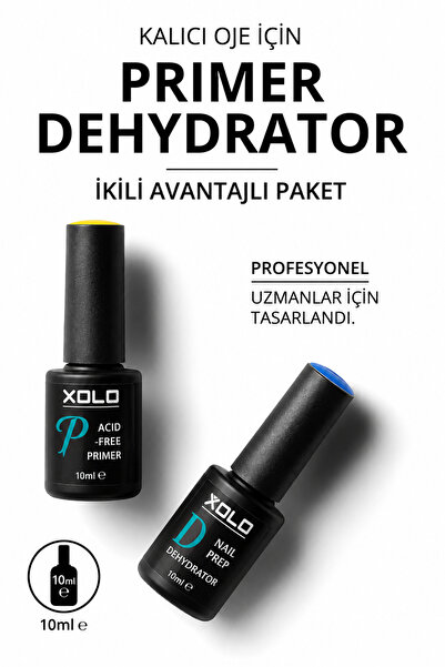 xolo Kalıcı Oje Protez Tırnak için Avantajlı Hazırlık 2’li Set - Dehidratör 1...