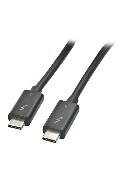 LİNDY LY-41556 Καλώδιο Thunderbolt 3, 1μ, Μαύρο