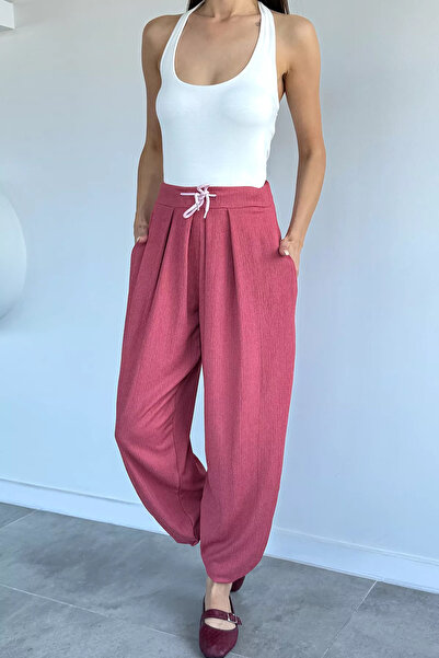 Aryena Gülkurusu Elastic Waist Shalwar Trousers