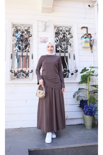 NİSUM MODA Spanish Sleeve Suit with Pleated Sides