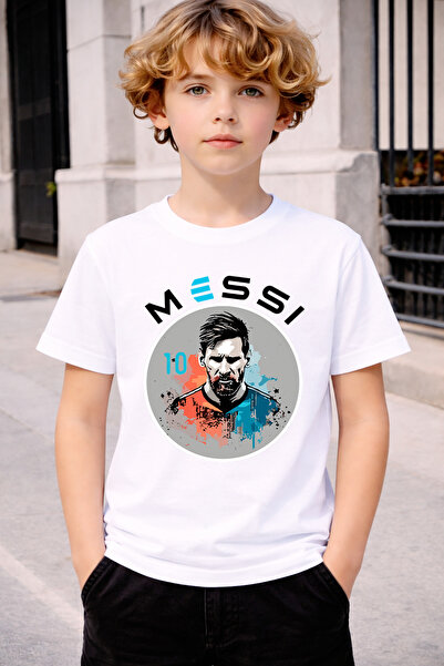 MAGORS Style-X LIONEL MESSI PRINTED CYCLING NECK KIDS AND YOUTH TSHIRT