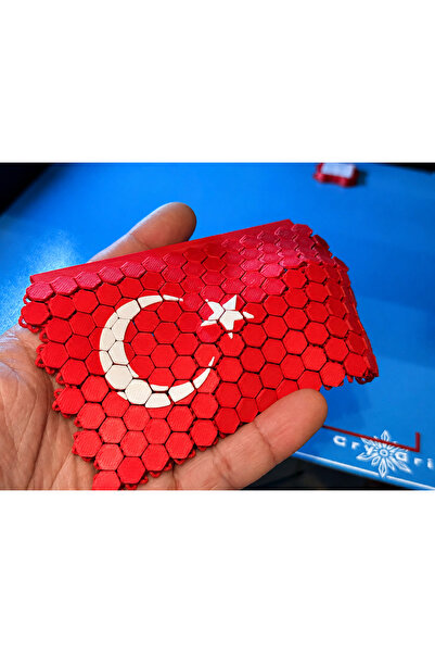 MYE TEKNOLOJİ Türk Bayrağı Ay Yıldız Dekoratif Süs, 3D Baskı Mozaik Masaüstü ...