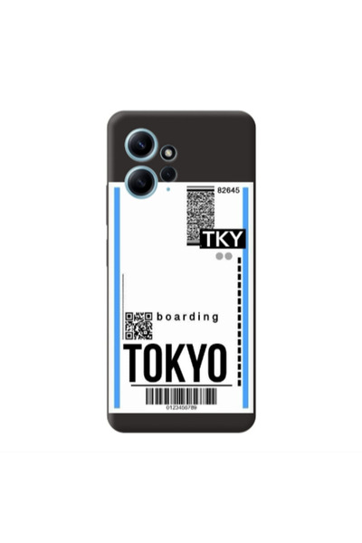 Other Xiaomi Redmi Note 12 4G Tokyo Boarding Black Colored Silicone TPU Θήκη