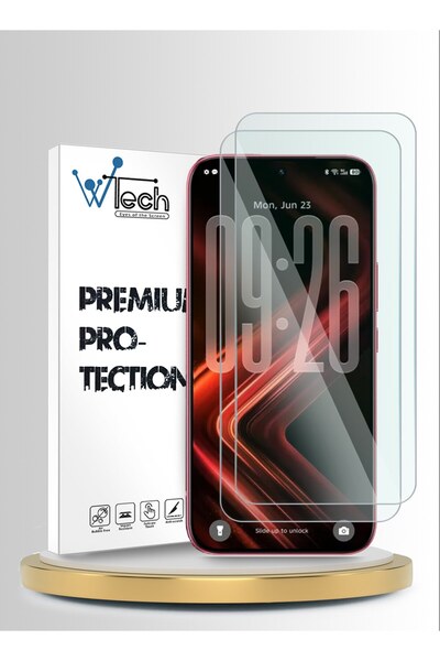 Wtech Infinix GT 50 Pro 5G 2026 Premium Series 9H Tempered Glass 2 Pack Clear