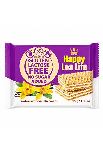 LEA Napolitane fara zahar, fara gluten cu gust de vanilie Life 95g