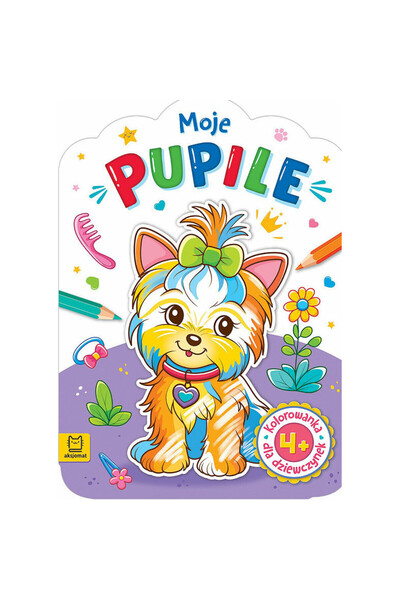 AKSJOMAT Caiet de colorat pentru fetite, ND17_SZ-96003, personaje simpatice, ...