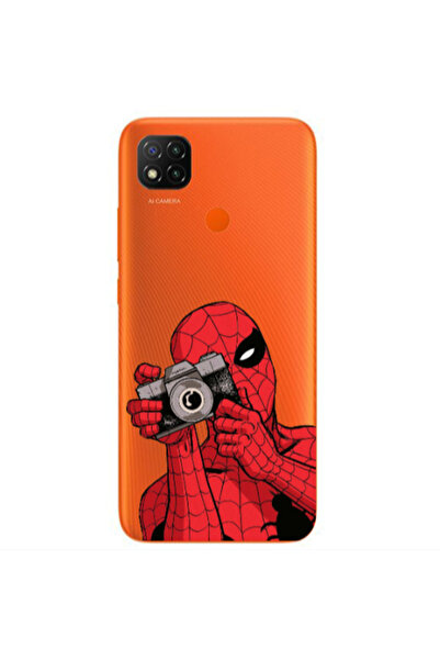 Other Xiaomi Redmi 9c Spiderman take picture Transparent Silicone TPU Θήκη