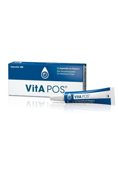 OEM PHARMEX Vita-Pos Αλοιφή Ματιών - Οφθαλμική Αλοιφή με Βιταμίνη Α 5γρ