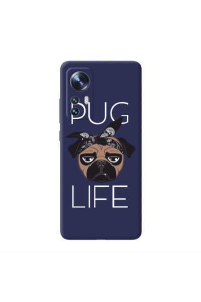 Other Xiaomi Mi 12 Pro Pug Life Dark blue Colored Silicone TPU Θήκη