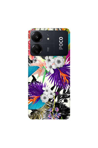 Other Xiaomi Poco C65 Sea flowers Transparent Silicone TPU Θήκη
