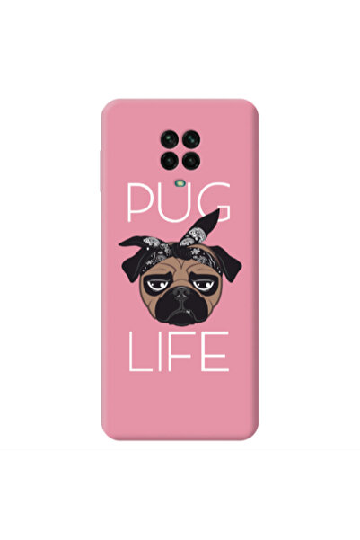 Other Xiaomi Redmi Note 9 Pro Pug Life Pink Colored Silicone TPU Θήκη