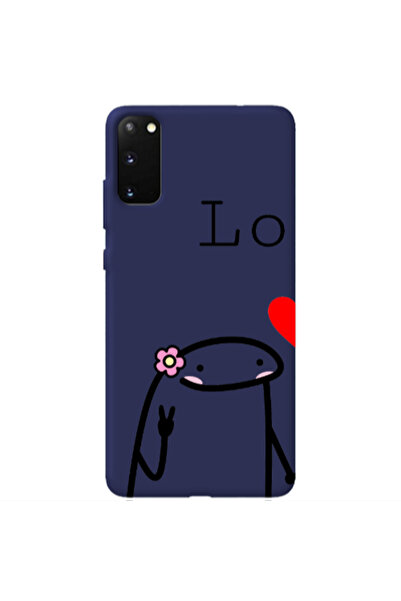 Other Samsung S20 Love 1 Dark blue Colored Silicone TPU Θήκη