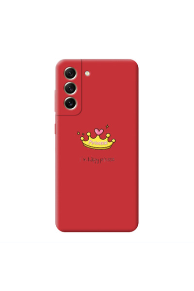 Other Samsung S21 PLUS Happy princess Red Colored Silicone TPU Θήκη