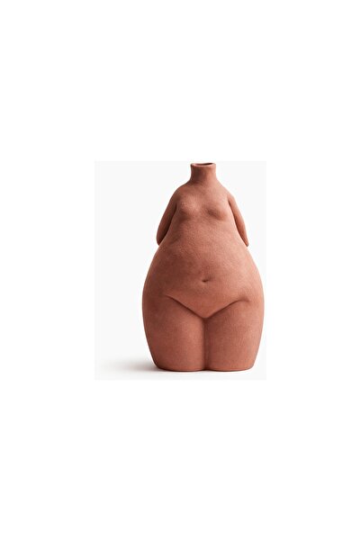 SAND WOMAN FIGURINE VASE MODERN DECOR