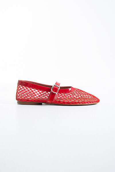 DUXAL SHOES Ayla Women's Mesh Buckle Mary Jane Ballerinas