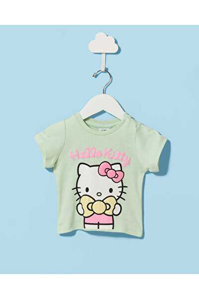 REDTAG Infant Girls Hello Kitty Print T-Shirt