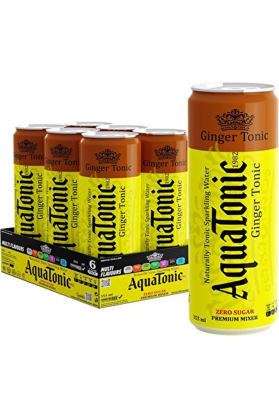 C5 AquaTonic Naturally Alkaline Sparkling Water, Zero Sugar Premium Mixer, Mu...