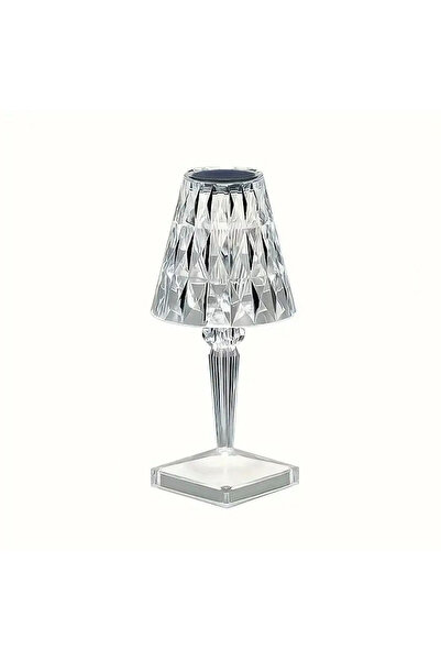 YBOSHOP Veioză LED acrilică cu touch, 3 culori, reîncărcabilă, luminozitate a...