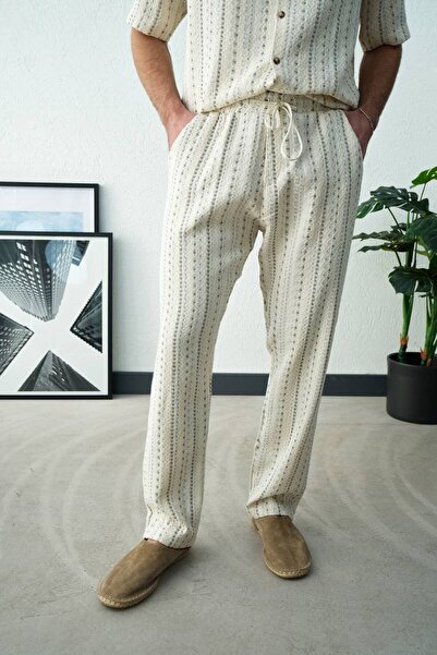 perasttesktil Men's Ethnic Patterned Pants
